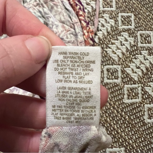 Free People XS Print Halter Tank Top - Picture 5 of 8